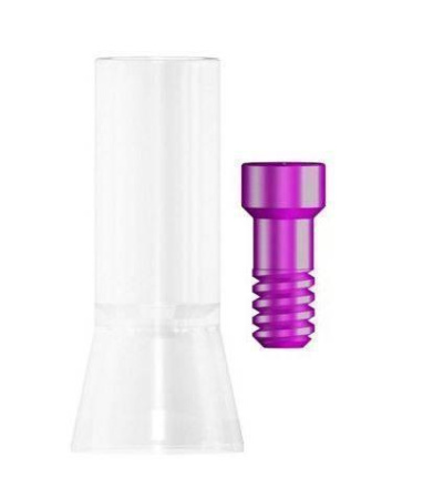 Колпачок MedentiBASE пластиковый вклеиваемый длинный с винтом моделирования Medentika 0-28-17